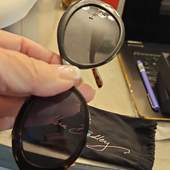 Vera Bradley Black and Orange Sunglasses - Picture 4 of 5